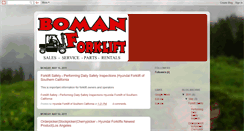 Desktop Screenshot of blog.bomanforklift.com