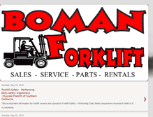 Tablet Screenshot of blog.bomanforklift.com